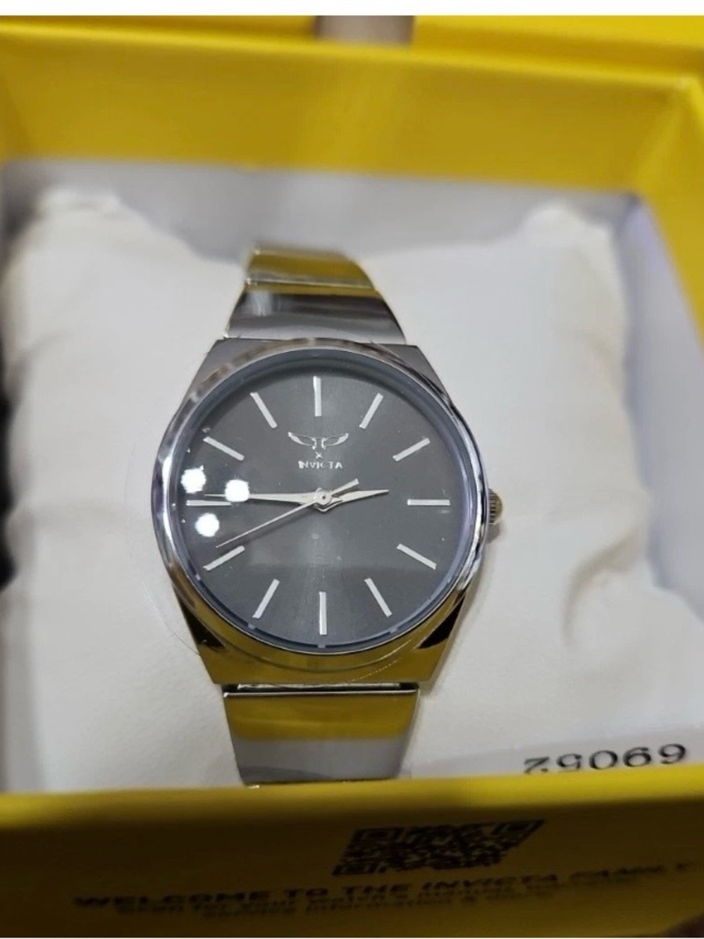 Invicta women’s Silver Watch with Gray Dial